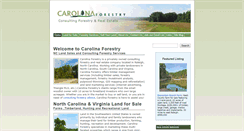 Desktop Screenshot of carolinaforestry.com