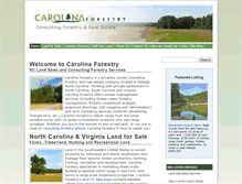 Tablet Screenshot of carolinaforestry.com